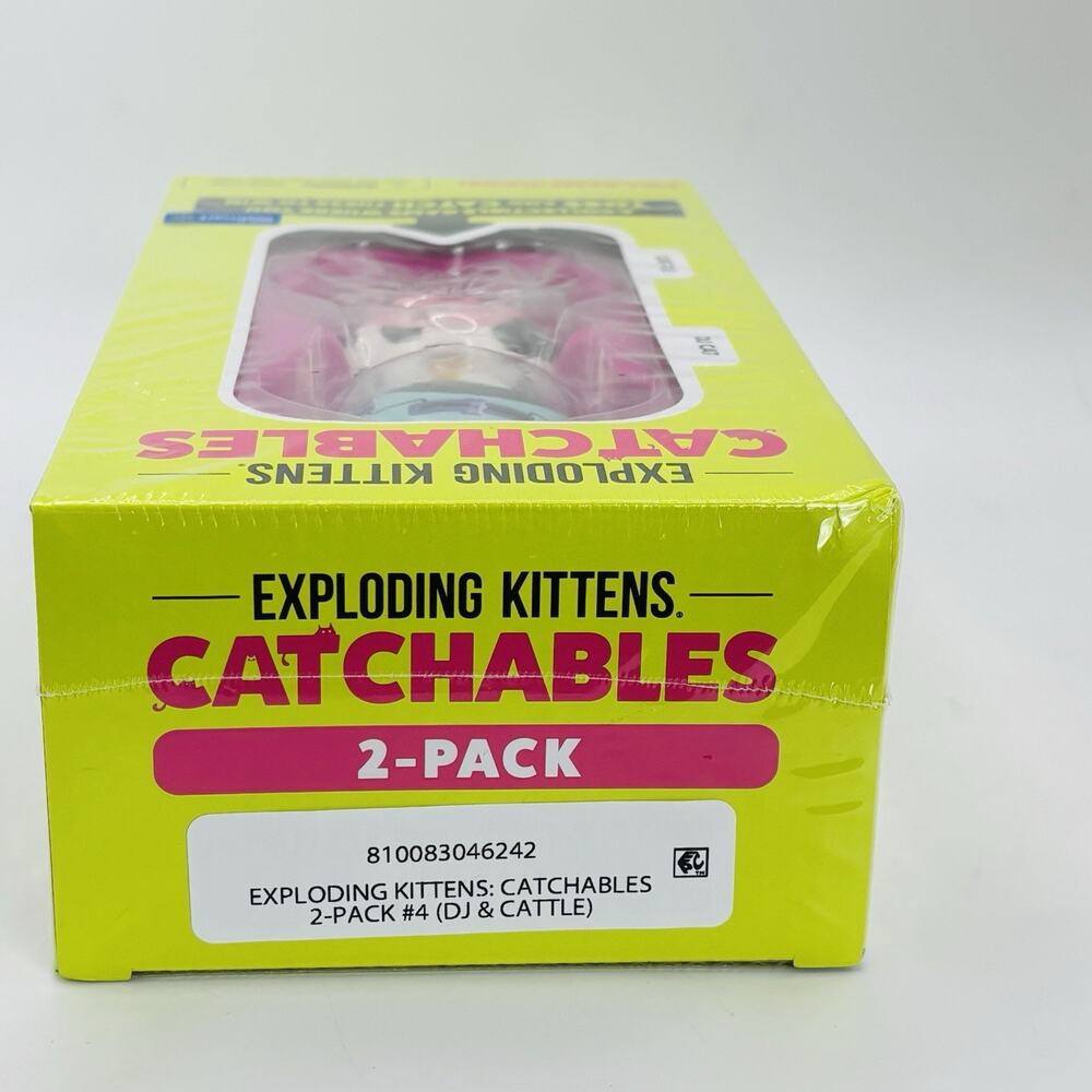 Exploding Kittens Catchables 2pk DJ Cat & Cattle Party Game. New. Sealed! - Picture 6 of 7